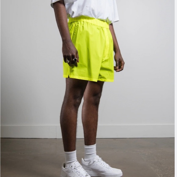 Acne Studios Technical Short Neon Yellow - Picture 3 of 4